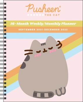 Calendar Pusheen 16-Month 2021-2022 Monthly/Weekly Planner Calendar Book