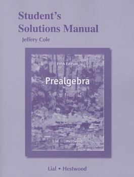 Paperback Student's Solutions Manual for Prealgebra Book