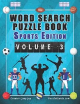 Paperback Word Search Puzzle Book Sports Edition Volume 3 Book