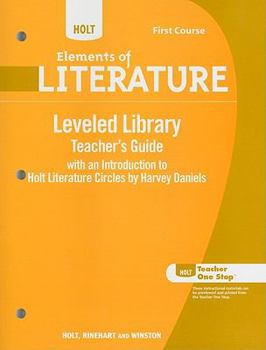 Paperback Holt Elements of Literature, First Course: Leveled Library Book