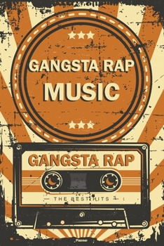 Paperback Gangsta Rap Music Planner: Retro Vintage Gangsta Rap Music Cassette Calendar 2020 - 6 x 9 inch 120 pages gift Book