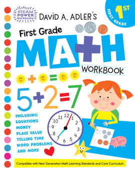 Paperback David A. Adler's First Grade Math Workbook Book