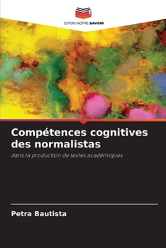 Paperback Compétences cognitives des normalistas [French] Book