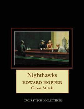 Paperback Nighthawks: Edward Hopper Cross Stitch Pattern [Large Print] Book