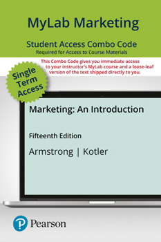 Printed Access Code Mylab Marketing with Pearson Etext -- Combo Access Card -- For Marketing: An Introduction Book