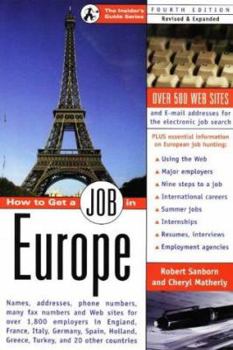 Paperback How to Get a Job in Europe Book