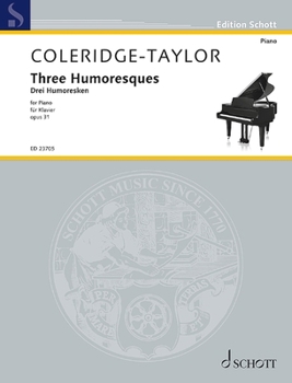 Paperback Coleridge-Taylor: Three Humoresques Op. 31 for Piano Book