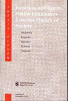 Thesis Eleven: Function And Form: Niklaus Luhmann No. 51 Nov. 1997