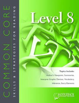 Paperback Common Core Skills & Strategies for Reading, Level 8 Book