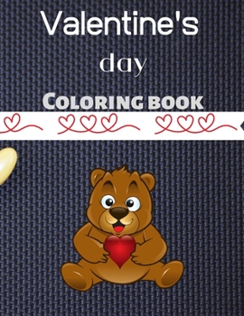 Paperback Valentine coloring book: Fun with Animals For Kids Ages 4-8 Book