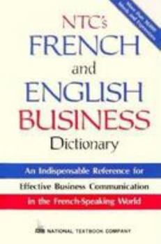 Hardcover NTC's French-English Business Dictionary Book