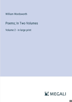 Paperback Poems; In Two Volumes: Volume 2 - in large print Book