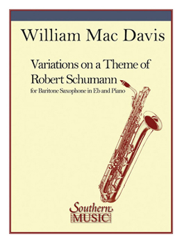 Paperback Variations on a Theme of Robert Schumann: Baritone Sax Book
