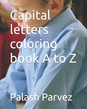 Paperback Capital letters coloring book A to Z Book