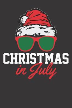 Paperback Christmas In July Notebook: Christmas In July 6x9 Dot Grid Dotted 120 Pages for School College Book