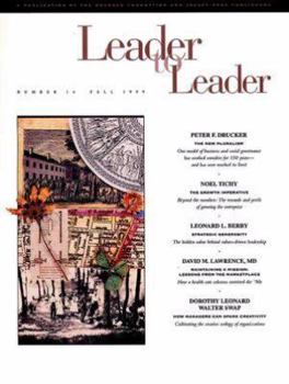 Paperback Leader to Leader (Ltl), Volume 14, Fall 1999 Book