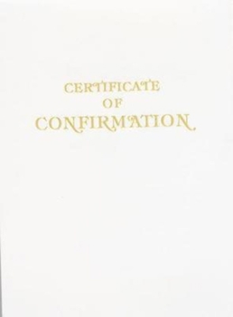 Misc. Supplies Contemporary Steel-Engraved Confirmation Certificate (Pkg of 3) Book