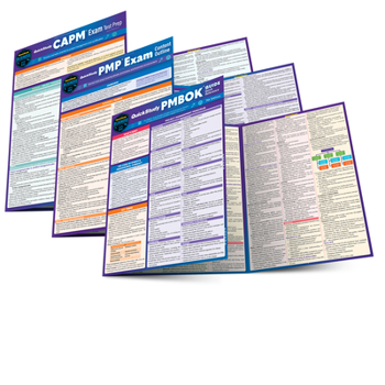 Project Management - Exam Test Prep Series: 3 Quickstudy Laminated Reference Guides