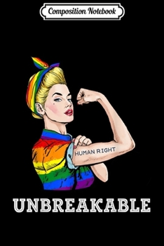 Composition Notebook: Human Right Gay Les Pride Rainbow s  Journal/Notebook Blank Lined Ruled 6x9 100 Pages