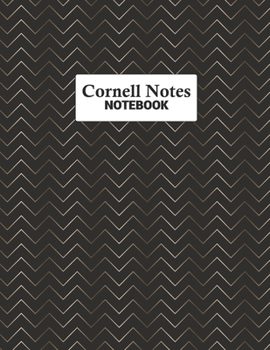 Cornell Notes Notebook: Study More Efficiently With This Note-Taking Method For College and University Students : Gold & Black Wavy Abstract