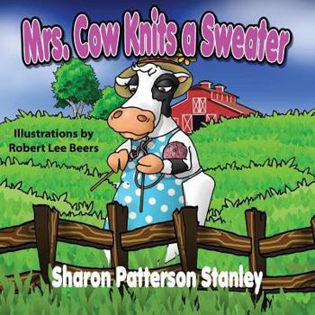 Paperback Mrs. Cow Knits a Sweater [Large Print] Book