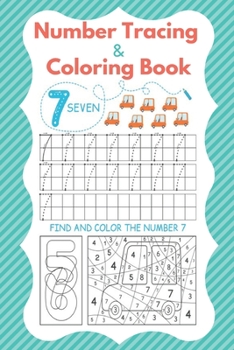 Paperback Number Tracing and Coloring Book: Trace Numbers Practice Workbook for Preschoolers and Kindergarten Book