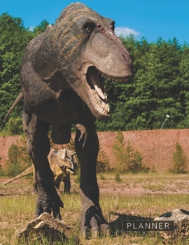 Planner: Tyrannosaurus Rex T-Rex 2 Year Weekly Planning Organizer | 2020 - 2021 | January 20 - December 21 | Writing Notebook | Productive Datebook ... | Plan Days, Set Goals & Get Stuff Done