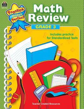 Paperback Math Review Grade 3 Book