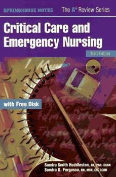 Paperback Critical Care and Emergency Nursing [With Windows-Compatible Diskette] Book