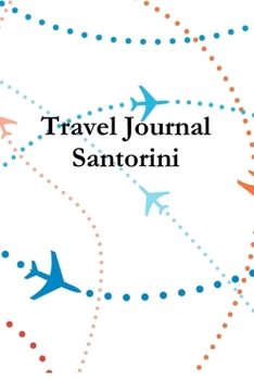 Paperback Travel Journal Santorini Book