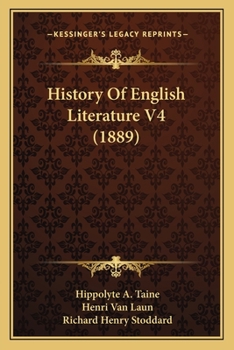 Paperback History Of English Literature V4 (1889) Book