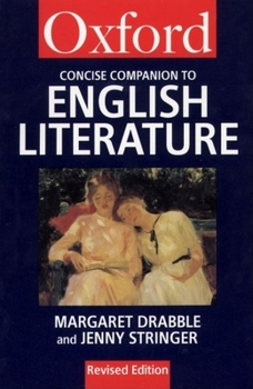 Paperback The Concise Oxford Companion to English Literature Book