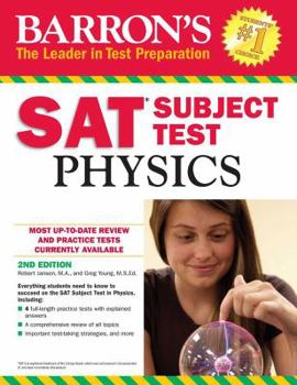Paperback Barron's SAT Subject Test: Physics Book