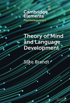 Hardcover Theory of Mind and Language Development Book