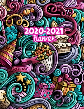 2020-2021 Planner: Two Year Calendar Organizer and Goal Journal | January 2020 - December 2021 Daily, Weekly and Monthly Planner Book with Back Sticker Expression Wall for 2 Years | Design Code 259961