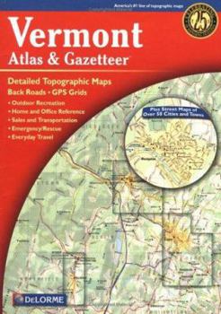 Paperback Vermont Atlas & Gazetteer Book