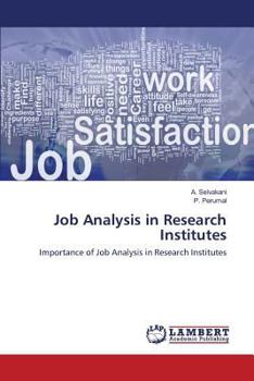 Paperback Job Analysis in Research Institutes Book