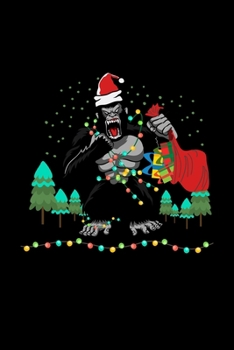 Bigfoot Christmas Notebook: 6x9 XMAS | grid | squared paper | notebook | notes