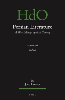 Paperback Persian Literature, a Bio-Bibliographical Survey: Volume VI: Index Book