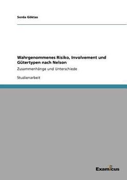 Wahrgenommenes Risiko, Involvement Und Gutertypen Nach Nelson