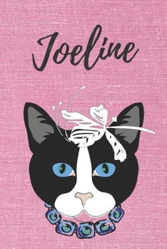 Paperback Personalisiertes Notizbuch - Katze Joeline: DIN A5, 120 blanko Seiten [German] Book