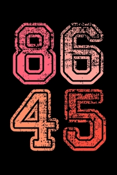 Notebook: Anti Tump Impeachment 8645 Pink Distressed Not My President Black Lined Journal Writing Diary - 120 Pages 6 x 9