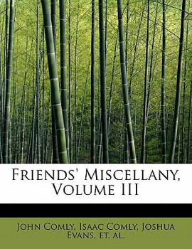 Paperback Friends' Miscellany, Volume III Book