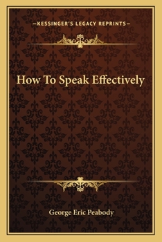 Paperback How To Speak Effectively Book