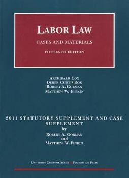 Paperback Labor Law Statutory and Case Supplement: Cases and Materials Book