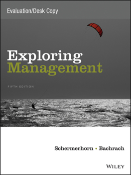 Paperback Exploring Management, Fifth Edition Evaluation Copy Book