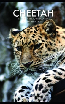 Paperback Cheetah Note Monthly 2020 Planner 12 Month Calendar Book