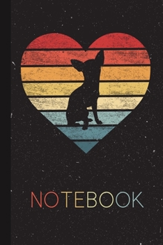 Notebook: Chihuahua Lover Gifts Present for Chi-chi Pet Owner Silhouette Blank Lined Notebook for Dog Mom Dad Cool Gift Idea for Men Women Kids Journal Thanksgiving Birthday Party Journal for Her Him