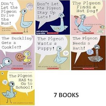 Pigeon Series 7 Book Set : Don't Let the Pigeon Drive the Bus / Don't Let the Pigeon Stay Up Late! / The Pigeon Finds a Hot Dog! / The Duckling Gets a Cookie!? / The Pigeon Wants a Puppy / The Pigeon 