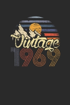 Paperback Vintage 1969: Dotted Bullet Notebook (6" x 9" - 120 pages) Birthday Themed Notebook for Daily Journal, Diary, and Gift Book